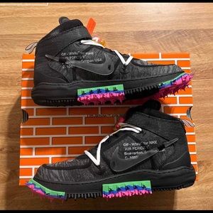 Off White Nike Air Force 1 Mid Black